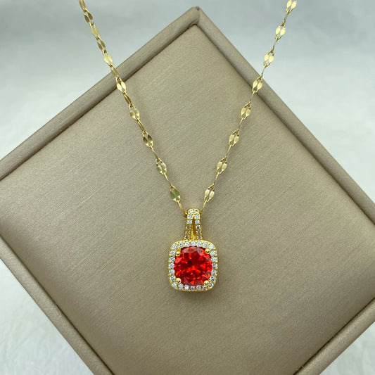 Palicies Ruby Red Necklace